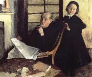 Edgar Degas Henri de Gas et sa niece Lucy France oil painting artist